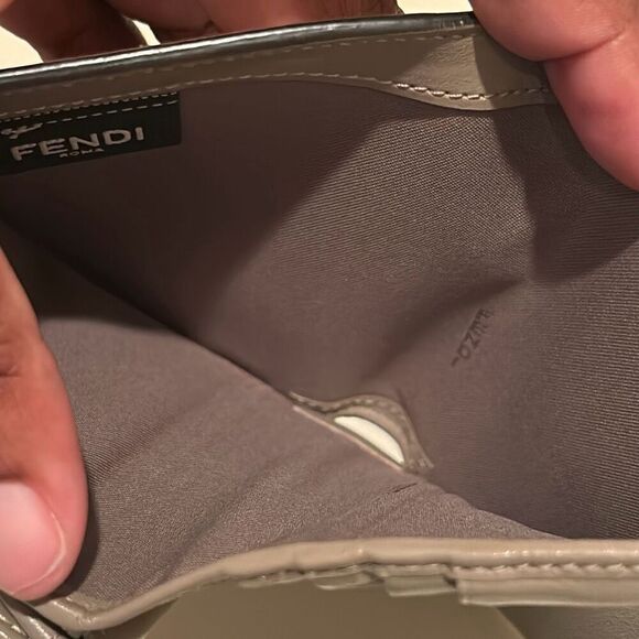 Fendi By The Way Leather Bifold Card Wallet Mauve Pink With Gold Hardware Small - Picture 11 of 15